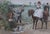 Art Sz: 13 3/4"H x 10"W Frame Sz: 18 1/4"H x 14 5/8"W Mrs Lollypop and Mrs Yellowleaf George Finch Mason (1850-1915) was a...