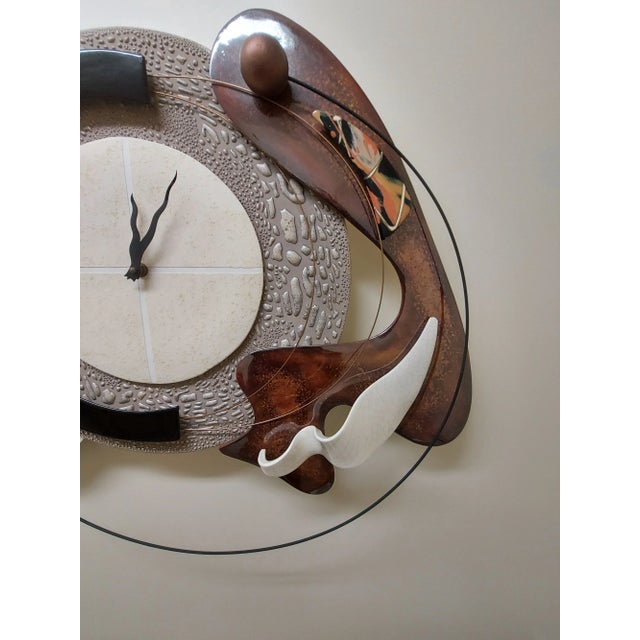Mid-Century Modern Mid-Century Modern Signed Electric Gibson Wall Clock For Sale - Image 3 of 7