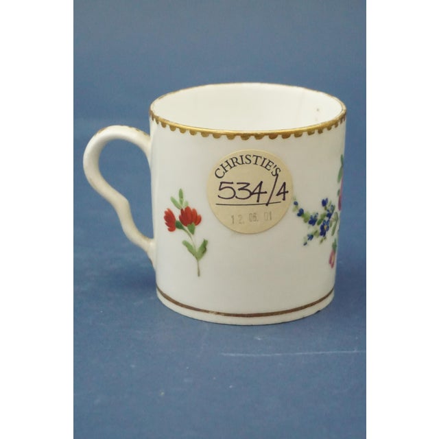 Antique Porcelain Coffee Cup and Saucer from Meissen Porcelain, Set of 2 For Sale - Image 4 of 18