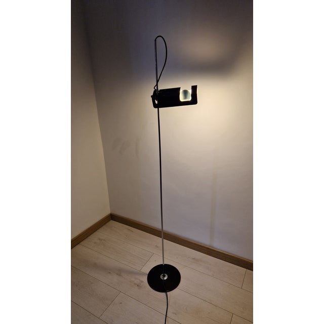 Black Spider Floor Lamp by Joe Colombo for Oluce, 1970s For Sale - Image 11 of 15