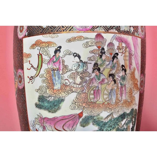 2000 - 2009 Large Vintage Chinese Canton Vase For Sale - Image 5 of 13
