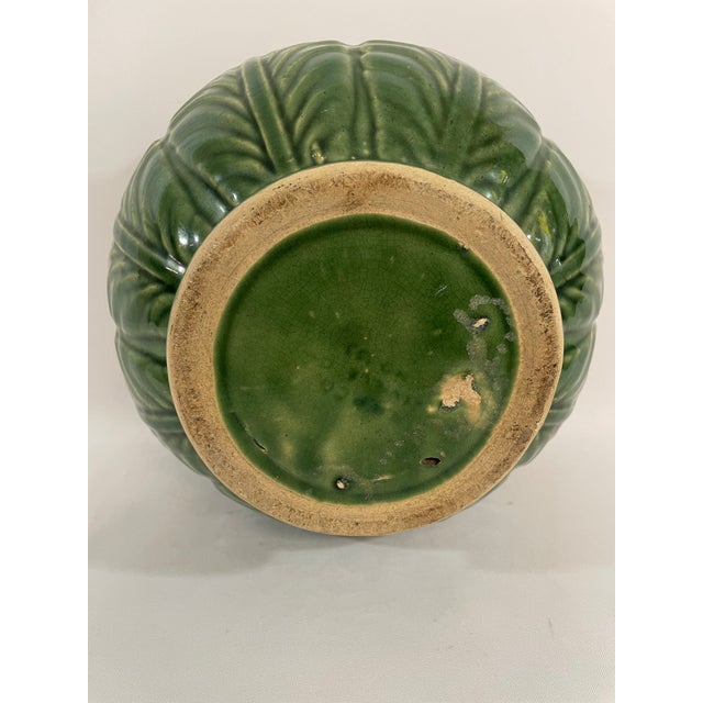 Early 1900s Weller Art Pottery Majolica Cachepot Planter For Sale - Image 12 of 13