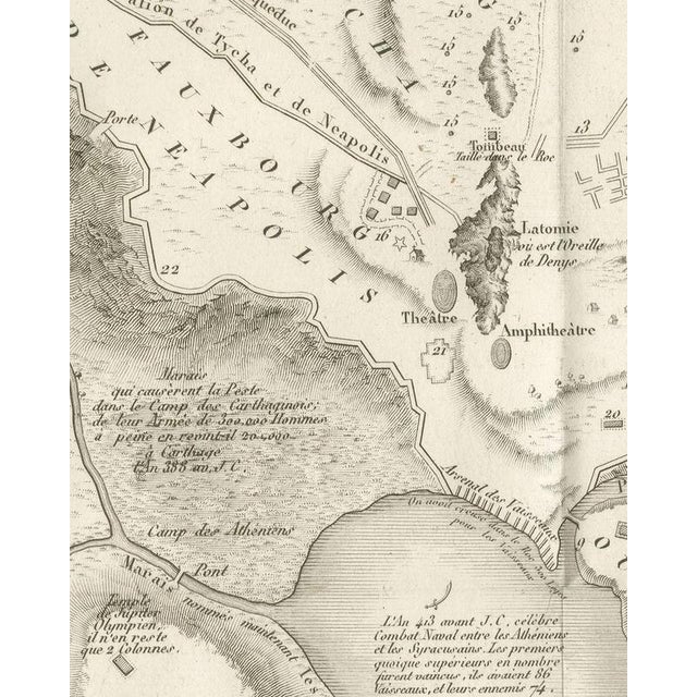 19th Century Plan of Ancient and Modern Syracuse with Numbered Key from Rollin Atlas, 1818 For Sale - Image 5 of 8