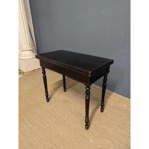 Vintage Black Games Table For Sale - Image 4 of 10