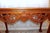 Wood 1950s Vintage Mahogany Console Table - Hand-Carved Chippendale Style With Claw Feet & Ornate Details For Sale - Image 7 of 15