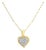 Small Diamond Pave Diamond Necklace .50cttw 14k Two-Toned Gold 16" For Sale