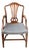 Single Vintage Hepplewhite Shield Back Armchair For Sale