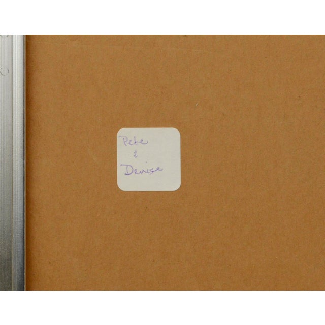 Tan Grace Eichholz "Morning Bay" Landscape Abstract Late 20th Century For Sale - Image 8 of 9