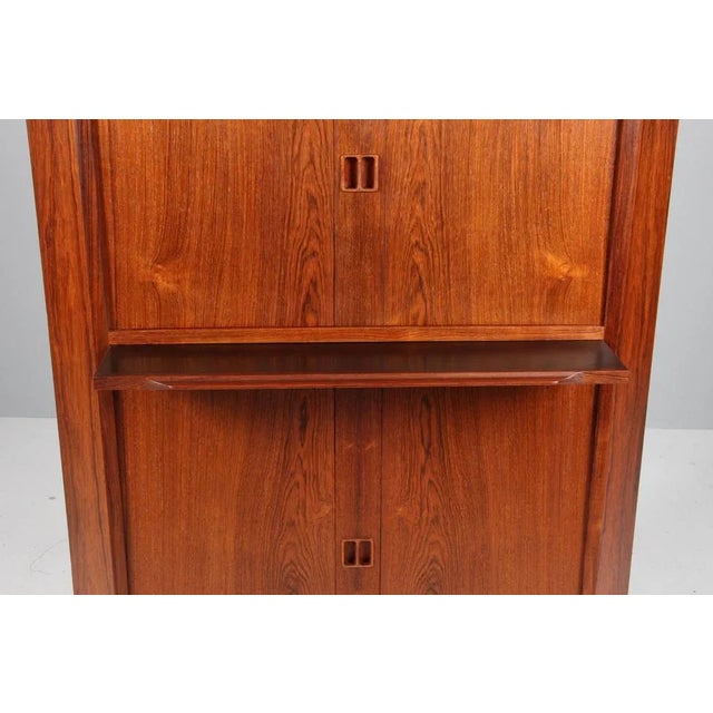 Wood Danish Corner Cabinet in Rosewood, 1960s For Sale - Image 7 of 8