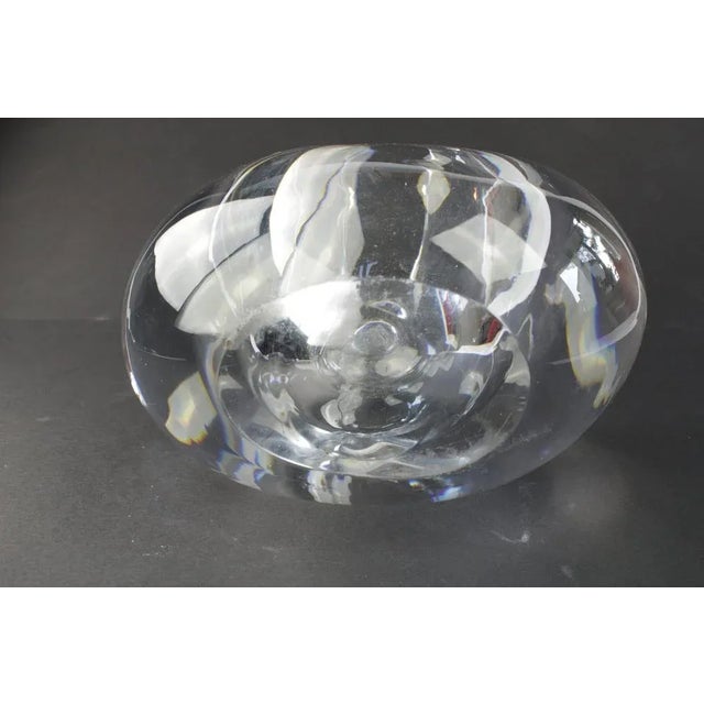 1980s Very Heavy Glassvase, No Signature but Definitely Hand Made, 1980s For Sale - Image 5 of 6