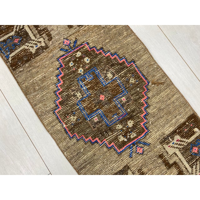 1960s Faded Vintage Door Mat For Sale - Image 5 of 5