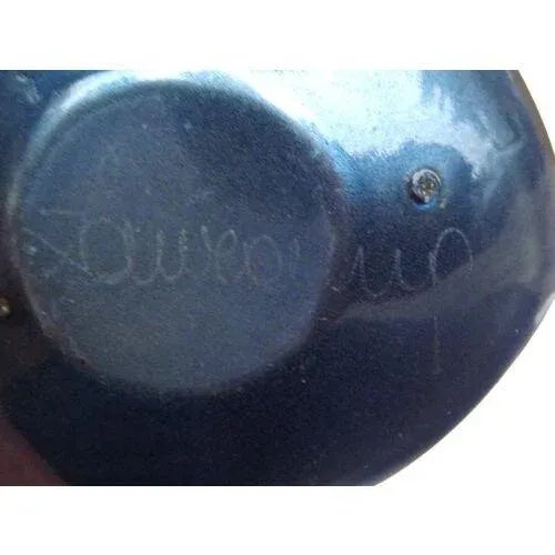 Mid-Century Modern Vintage Mid-Century Modern Enamel Bronze Dish For Sale - Image 3 of 3