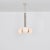 Tubular md polished nickel pendant light by schwung dimensions: w 49 x d 49 x h 88 cm materials: polished nickel, frosted...