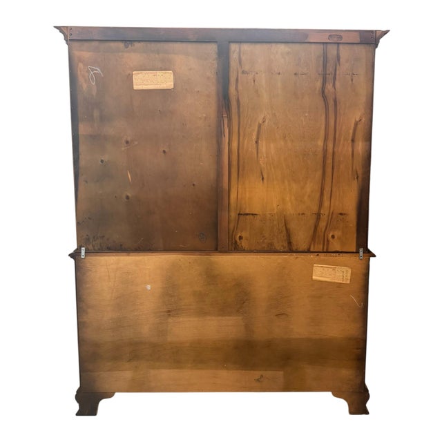 Vintage Pennsylvania House Chippendale Style Mahogany China / Display Cabinet For Sale - Image 9 of 12