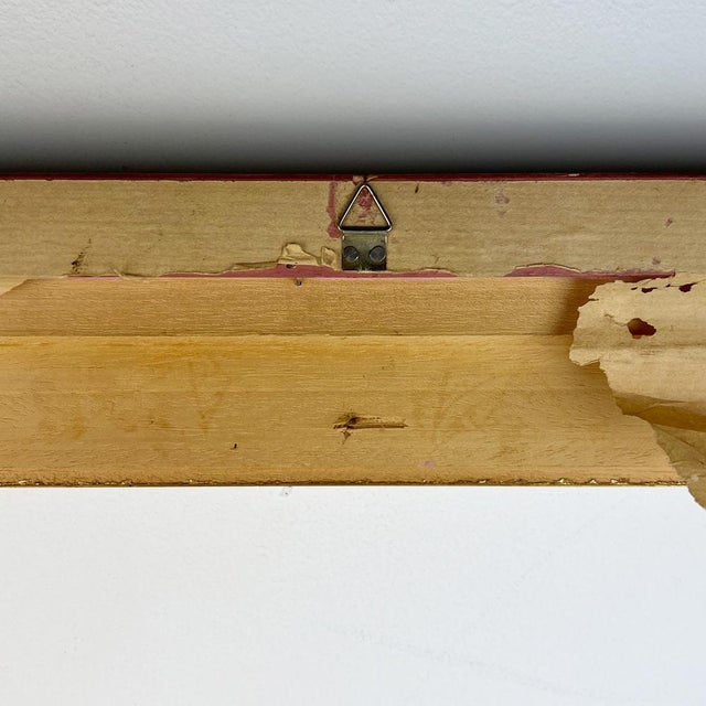 Vintage Italian Wood Picture Frame in Gilt Wood For Sale - Image 9 of 12