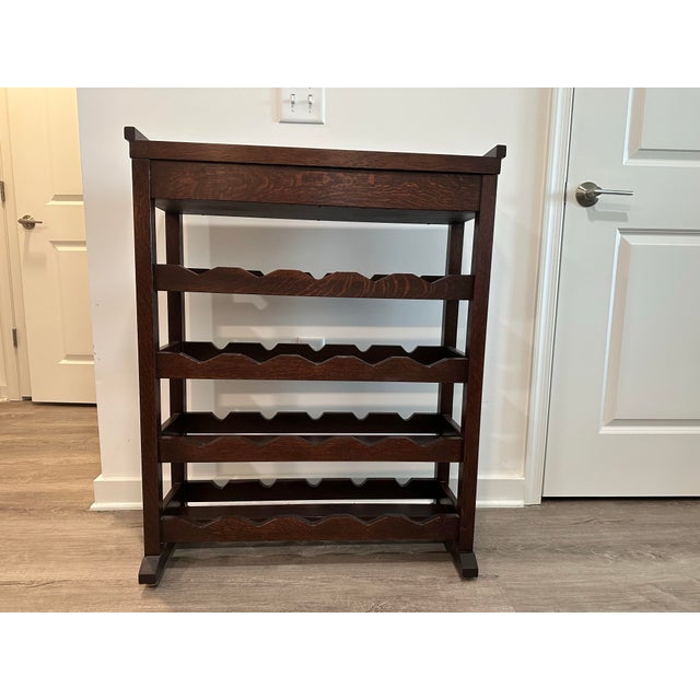 High quality Stickley brand wine rack, made of solid oak! Used but looks like new! Shipping only in the USA