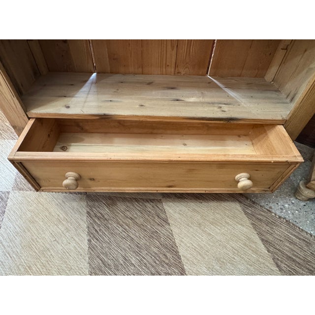1900-1909 Pine Bookcase With Drawer For Sale - Image 6 of 12