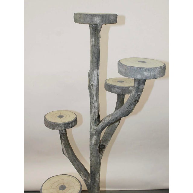 French French Faux Bois Naturalistic Plant Stand For Sale - Image 3 of 8