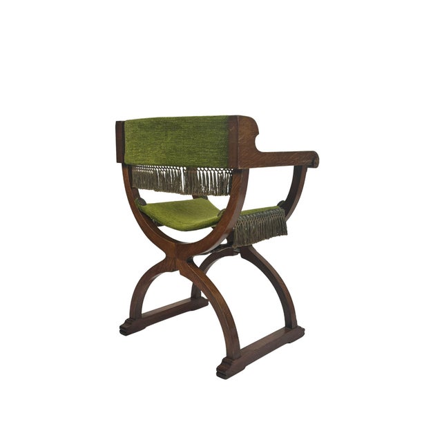Green Spanish Armchairs, 1940s, Set of 2 For Sale - Image 8 of 18