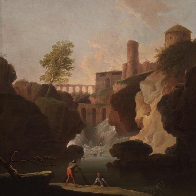 Italian Artist, Landscape, 1780, Oil on Canvas, Framed For Sale - Image 14 of 16