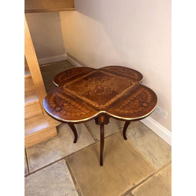 Antique 19th Century Marquetry Occasional Table For Sale - Image 9 of 13