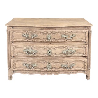 18th Century French Louis XV Period Stripped Oak Commode For Sale