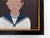 This charming folk art portrait painting by british artist matt rix captures a young boy in a traditional sailor suit,...
