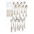 Wallace 18/10 Stainless Steel Flatware Set for Four, 20-Piece Teardrop Design For Sale