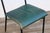 Metal Pair of Jacques Adnet Distressed Green Leather & Black Metal Dining Chairs, France 1950s For Sale - Image 7 of 18