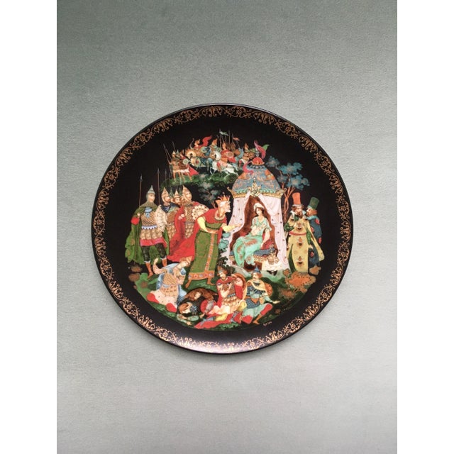 Vintage Tianex Fairytale Themed Decorative Plates- Set of 3 For Sale - Image 11 of 13