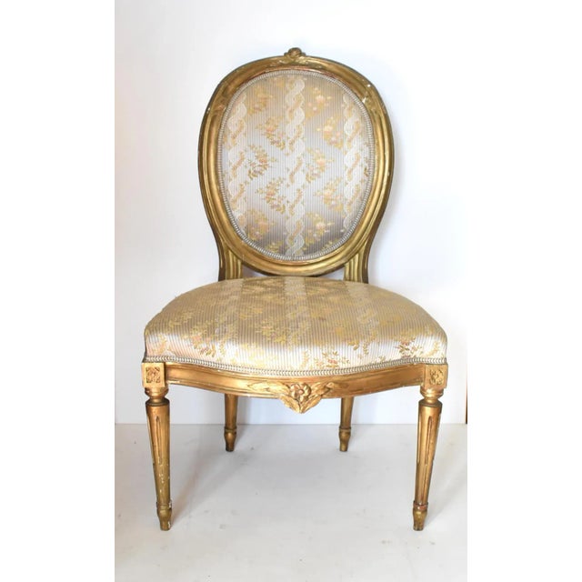 Wood Antique 18th-Century French Gilt Chairs - a Pair For Sale - Image 7 of 13