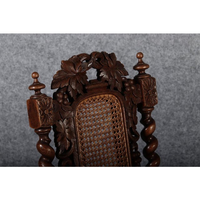 Antique Gründerzeit Chairs in Oak, 1880, Set of 2 For Sale - Image 9 of 18