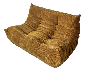 Sand Corduroy Togo 2-Seat by Michel Ducaroy for Ligne Roset