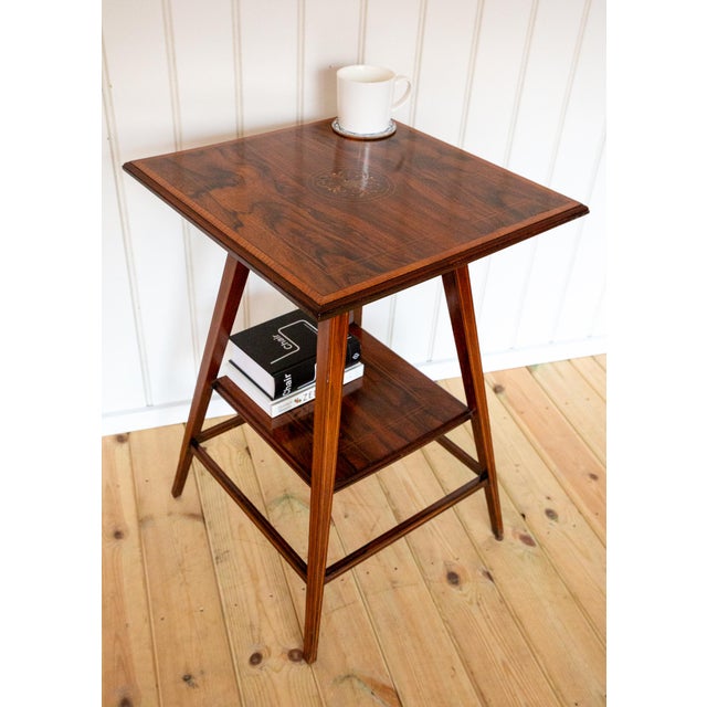 Antique Early 20th Century Edwardian Rosewood Side Table, 1900s For Sale - Image 3 of 18