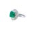 Sgl Certified 3.32 Carat Emerald Diamond Platinum Ring, Size 6 For Sale In New York - Image 6 of 9