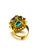 Bochic “Capri” Vintage Multi Fancy Sapphire and Blue Topaz Cocktail Ring — 18K Gold & Silver Signed Masterpiece •...