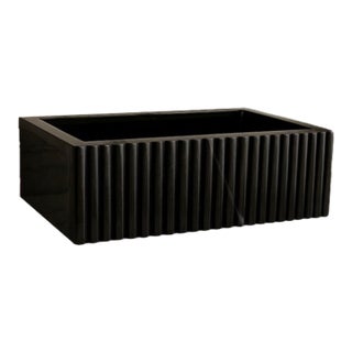 Handcrafted Nero Marquina Marble Sink – Black Marble Sink, Modern Vanity Basin, Natural Stone Bathroom Sink, Luxury Black Marble Washbasin For Sale