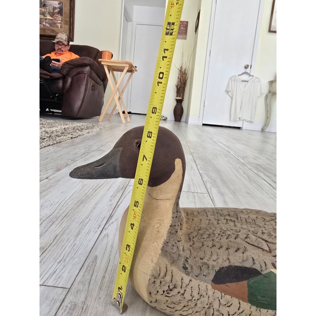 1975 Bob Sitton Hand-Carved Northern Pintail Life-Size Duck Decoy - Rare First Year For Sale - Image 12 of 12