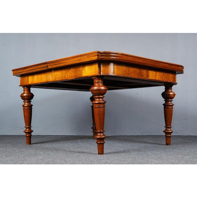 Wood Vintage Brown Wood Table For Sale - Image 7 of 18