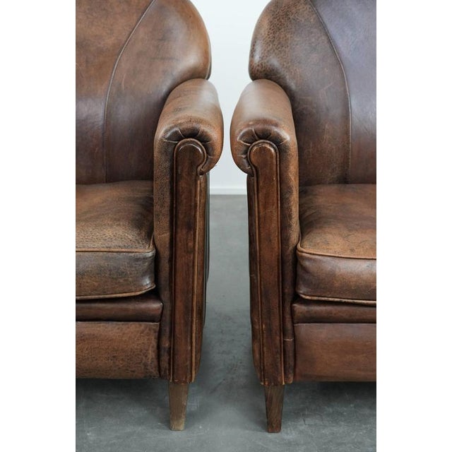 Vintage Sheepskin Armchairs, Set of 2 For Sale - Image 10 of 18