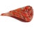 Murano Vintage Fratelli Toso Bright Orange Copper Aventurine Flecks Italian Art Glass Flared Rim Flower Vase For Sale - Image 9 of 10