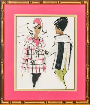 "Paco Rabanne Models" Watercolor Illustration