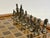An exceptionally decorative Persian Khatam chess set, handcrafted with intricate geometric micro-mosaic marquetry and...