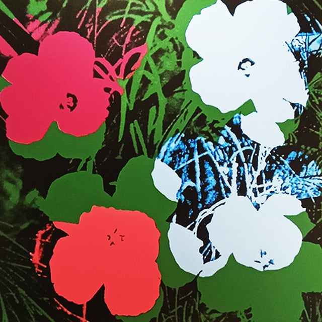Andy Warhol "Flowers" Limited Series Lithograph by Leo Castelli New York. License: Andy Warhol LTD Foundation. Limited...