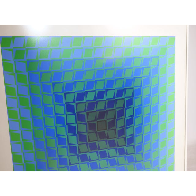 Mid-Century Modern Victor Vasarely, Permutations, Color Screen Print, 1960s For Sale - Image 3 of 10