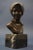 Item description: Delicate bust of a girl or commoner, bronze sculpture from the late 1800s or early 1900s, in full Art...