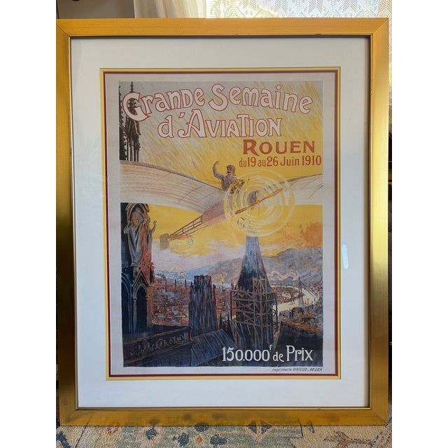 Two beautifully framed reproduction prints of vintage 1910 travel posters. Measurements are 43” tall and 33” wide. Makes a...
