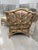 David Francis Chippendale Rattan Sofa Set. Couch, Chair and Ottoman, Like New, for Fraction of Price. Quality, Designer Furniture in a Coastal Design. For Sale - Image 11 of 12