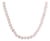 Art Deco Style Faceted 112 Ct Pink Rose Quartz Beaded Opera Length Necklace, 26" For Sale