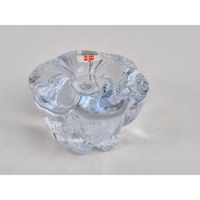 8x Vintage Holmegaard Isblomst glass candlestick designer Sidse Werner glass Denmark oldstock Vintage Holmegaard Danish...